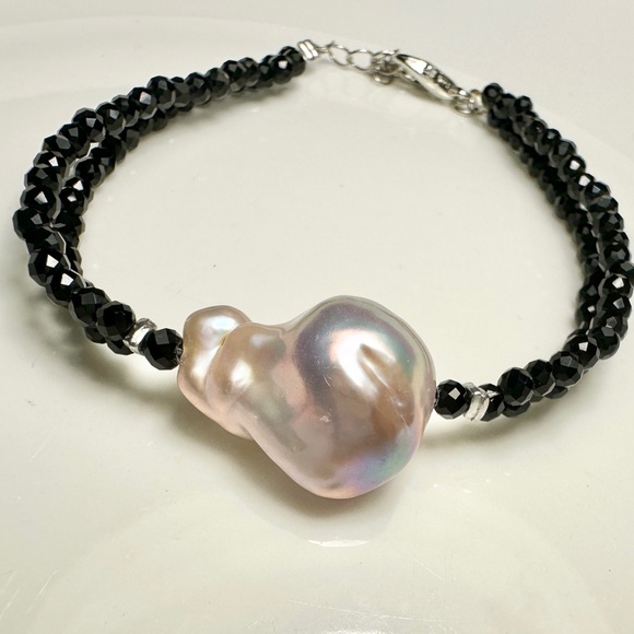 Pearl Jewelry - Cute Money Bag Baroque Pearl Beaded Bracelet 6.5 inches